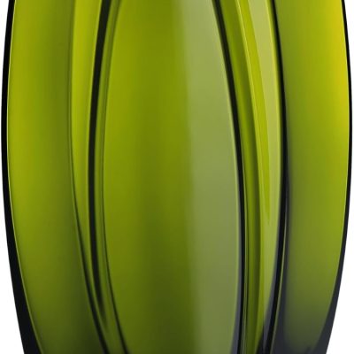 Glass - Vase - Green - 12" -Height - Precision - Made in Europe - by